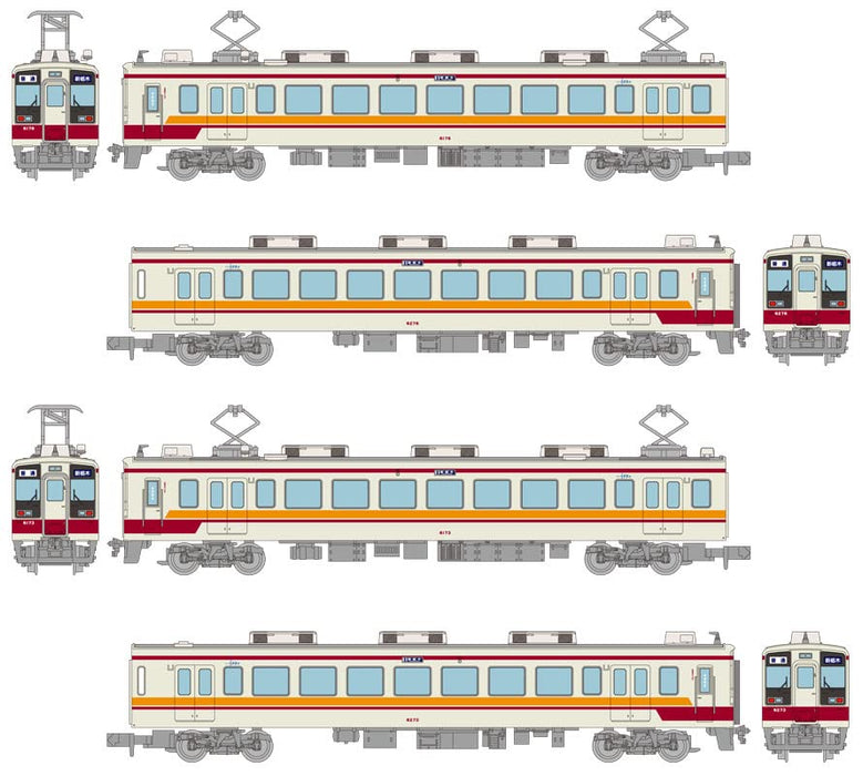 TOMYTEC Goodbye Tobu Railway Series 6050 From Aizu Tajima To Shin-Tochigi 4 Cars Set N Scale- Japan Figure Store - #1 Bring To You The Best Japanese Goods
