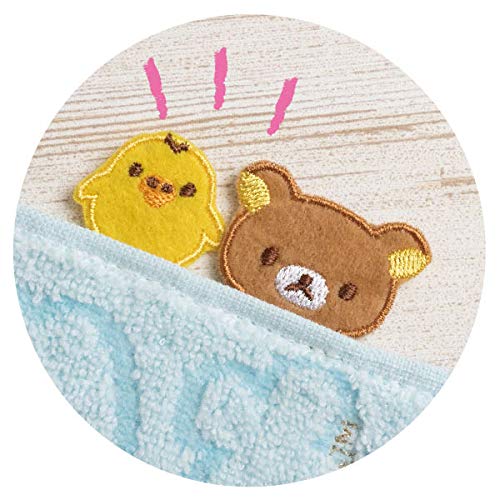 San-X Rilakkuma Blue Mini Towel - Soft Luxurious and Compact- Japan Figure Store - #1 Bring To You The Best Japanese Goods