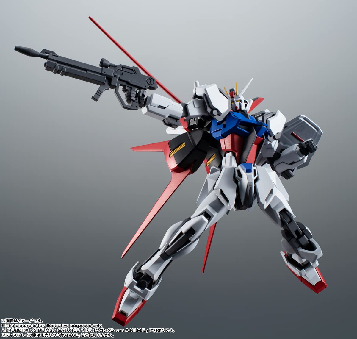 BANDAI Robot Spirits Side Ms Aqm/E-X01 Aile Striker &Effect Parts Set Ver. A.N.I.M.E Gundam Seed- Japan Figure Store - #1 Bring To You The Best Japanese Goods