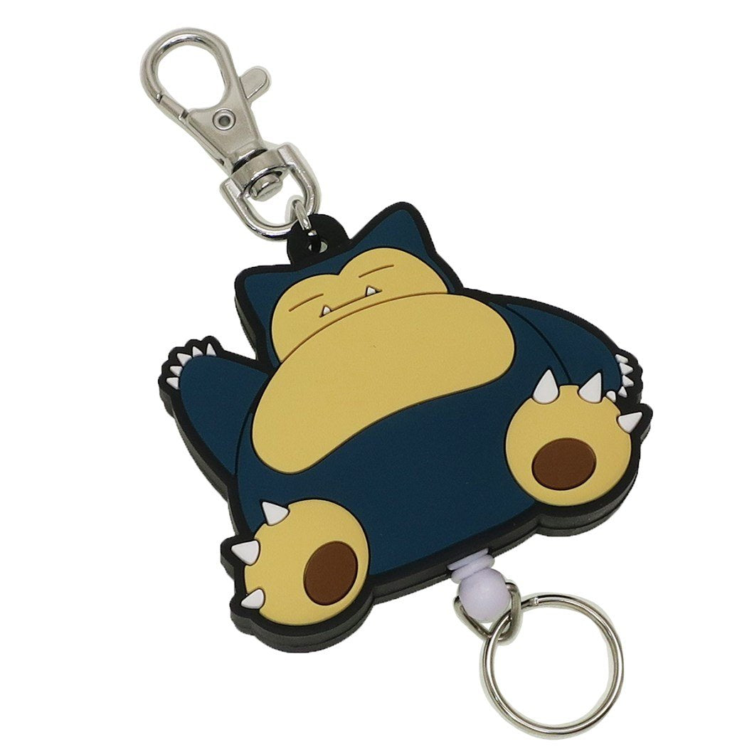 SK JAPAN Pokemon Rubber Reel Keychain Snorlax- Japan Figure Store - #1 Bring To You The Best Japanese Goods