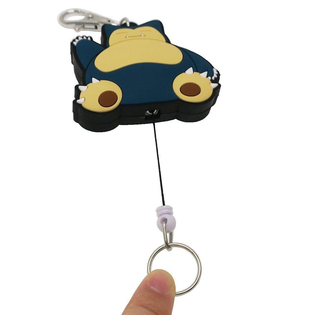 SK JAPAN Pokemon Rubber Reel Keychain Snorlax- Japan Figure Store - #1 Bring To You The Best Japanese Goods