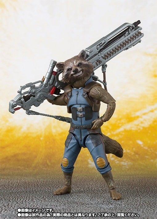 S.h.figuarts Avengers Infinity War Rocket Raccoon Action Figure Bandai Japan- Japan Figure Store - #1 Bring To You The Best Japanese Goods