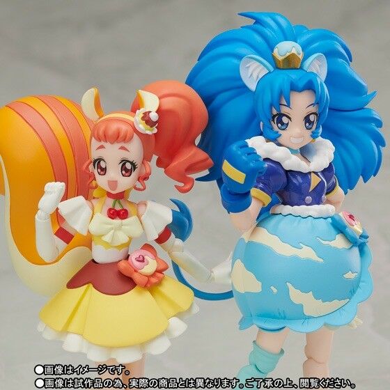 S.h.figuarts Kirakira Precure A La Mode Cure Custard & Gelato Set Figure Bandai- Japan Figure Store - #1 Bring To You The Best Japanese Goods