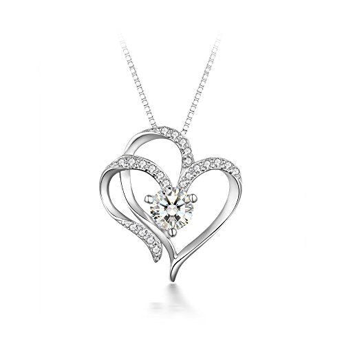S. Whit Necklace Ladies Chain Silver 925 Eternal Love Open Heart- Japan Figure Store - #1 Bring To You The Best Japanese Goods