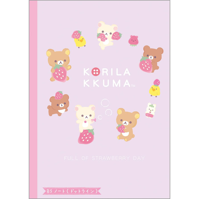 San-X Rilakkuma Dot Line B5 Notebook Ny39701 H25.2 x W17.9 cm - 2024-02 Stationery Note- Japan Figure Store - #1 Bring To You The Best Japanese Goods