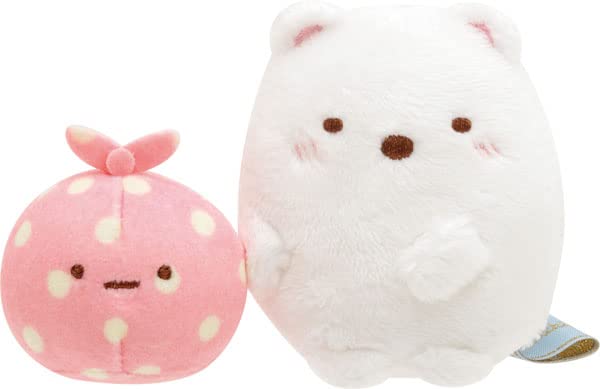 San-X Sumikko Gurashi Bear Cafe At Home Tenori Plush Pair Shirokuma Furoshiki Mf87401- Japan Figure Store - #1 Bring To You The Best Japanese Goods