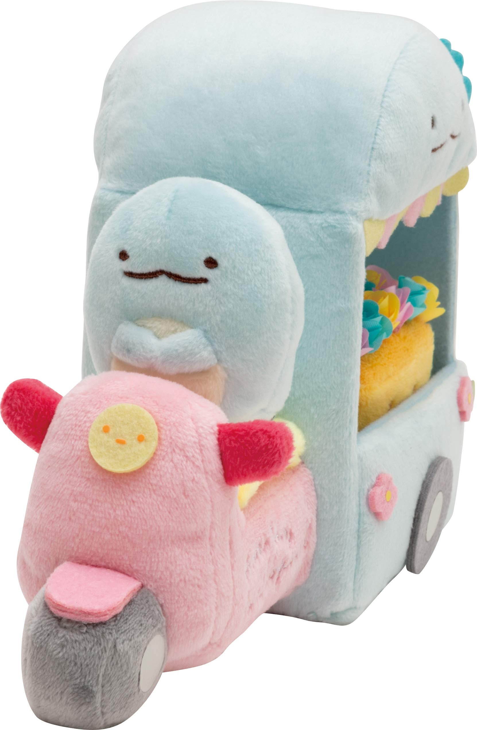 SAN-X Sumikko Gurashi Scene Plush Toy "Flower Wagon"- Japan Figure Store - #1 Bring To You The Best Japanese Goods