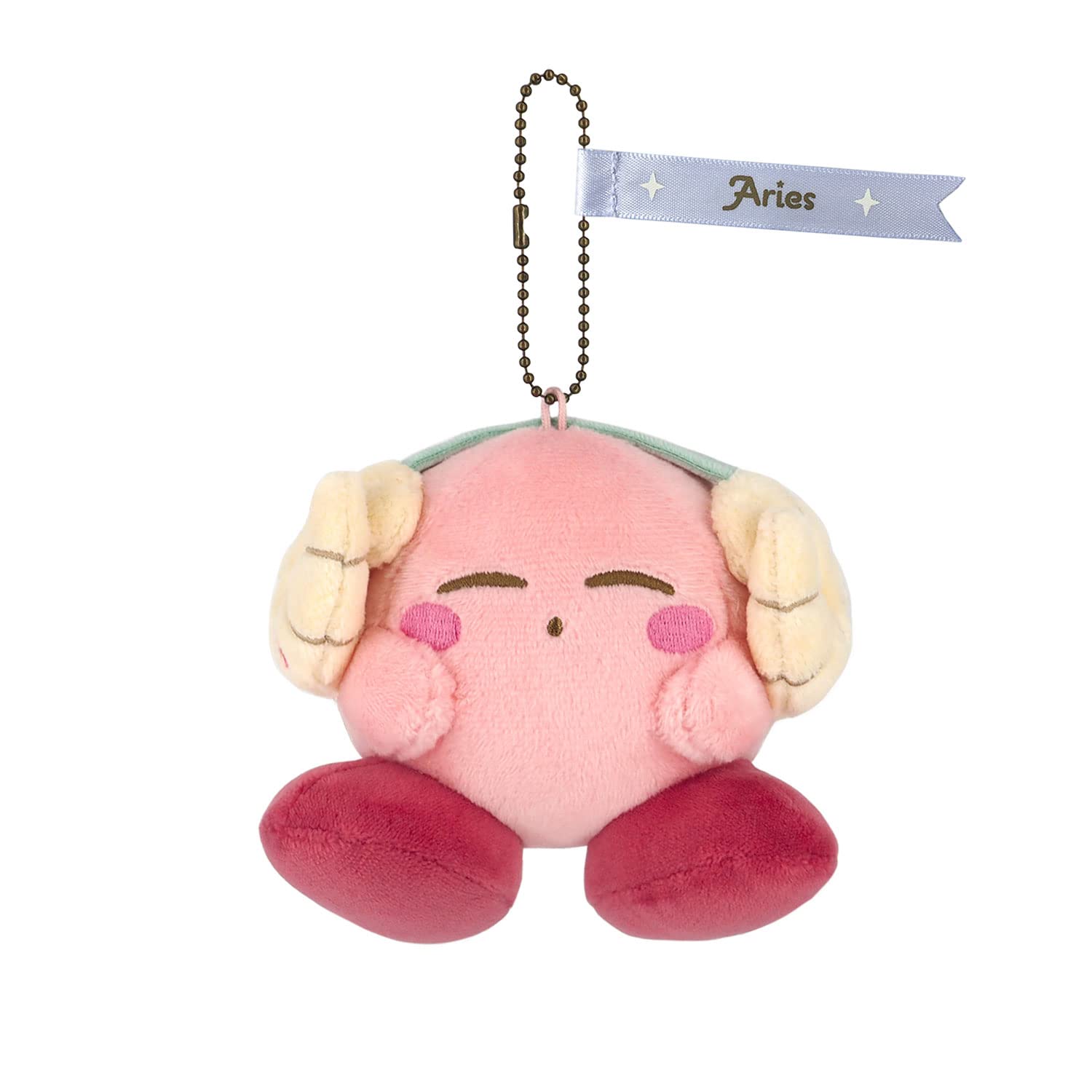 Sanei Boeki Kirby Horoscope Collection Aries Stuffed Mascot W10.5xD8.5xH10 cm- Japan Figure Store - #1 Bring To You The Best Japanese Goods