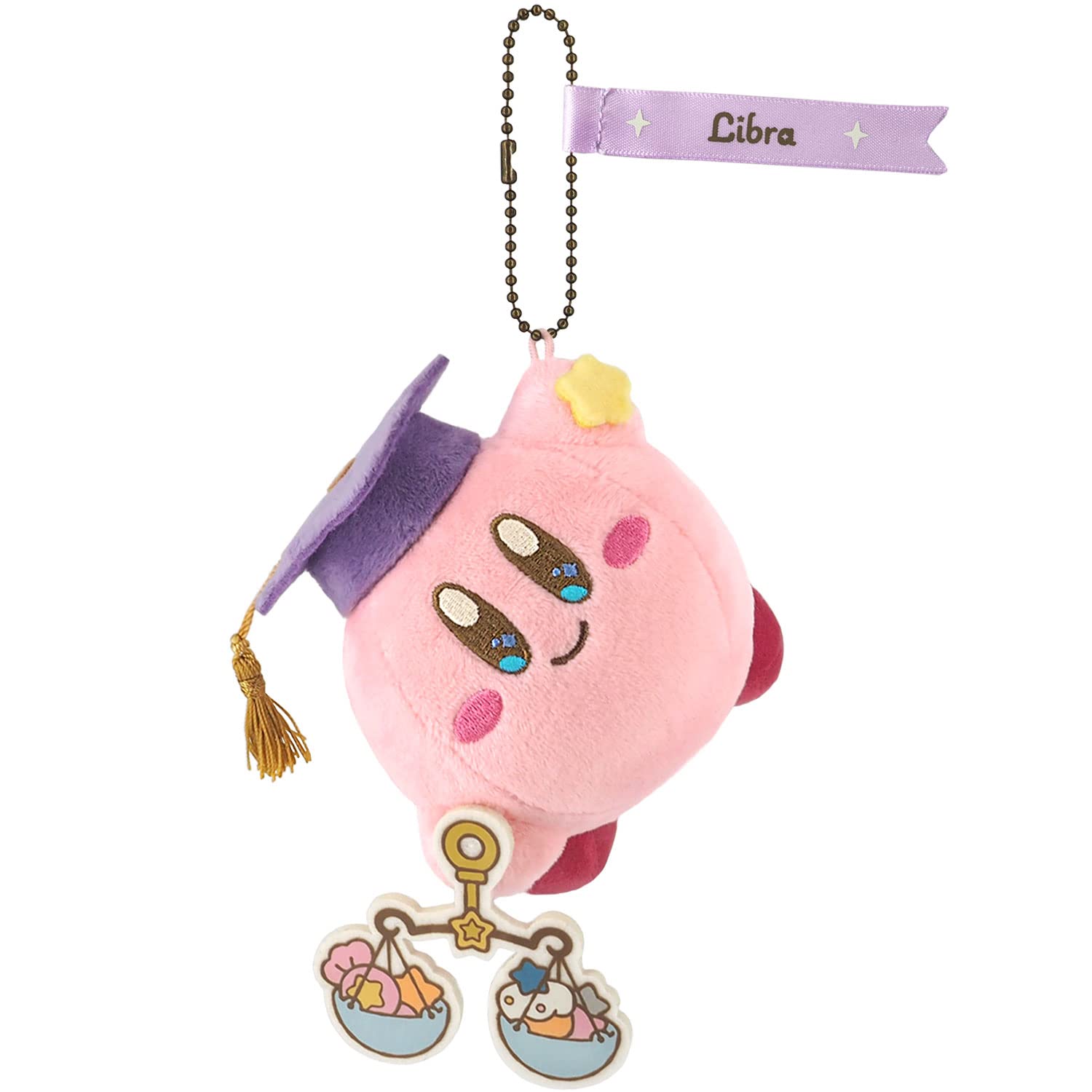 Sanei Boeki Kirby Stars Horoscope Libra Stuffed Mascot W9xD9xH12 Cm Size- Japan Figure Store - #1 Bring To You The Best Japanese Goods