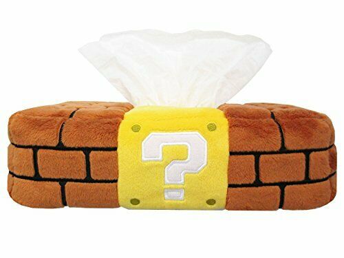 San-ei Boeki Super Mario Mz28 Plush Tissue Cover Block- Japan Figure Store - #1 Bring To You The Best Japanese Goods