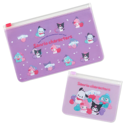 SANRIO Pvc Flat Pouch Set Emo Kyun- Japan Figure Store - #1 Bring To You The Best Japanese Goods