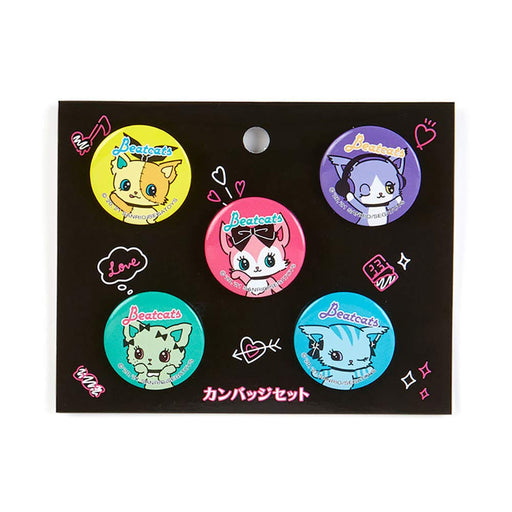 SANRIO Can Badge Set Of 5 Beatcats Debut- Japan Figure Store - #1 Bring To You The Best Japanese Goods