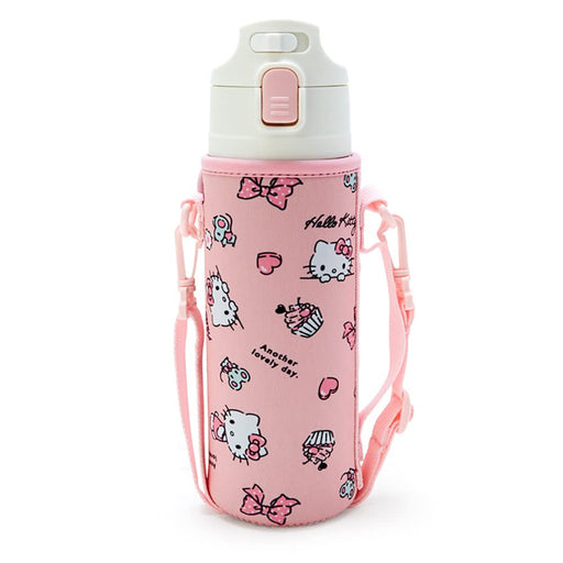 SANRIO Stainless Steel Water Bottle With Cover Hello Kitty- Japan Figure Store - #1 Bring To You The Best Japanese Goods