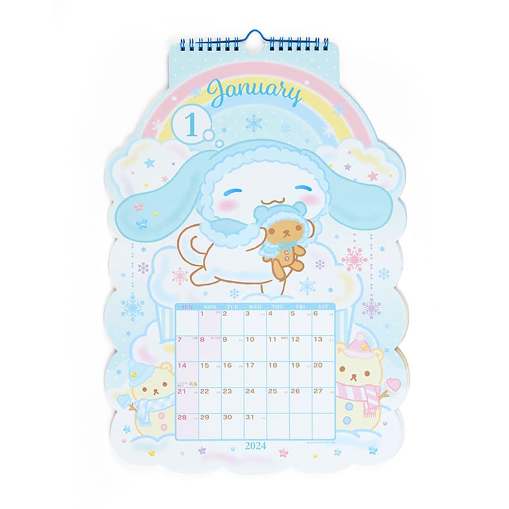 Sanrio Cinnamoroll Die-Cut Calendar 2024 Japan 702510- Japan Figure Store - #1 Bring To You The Best Japanese Goods