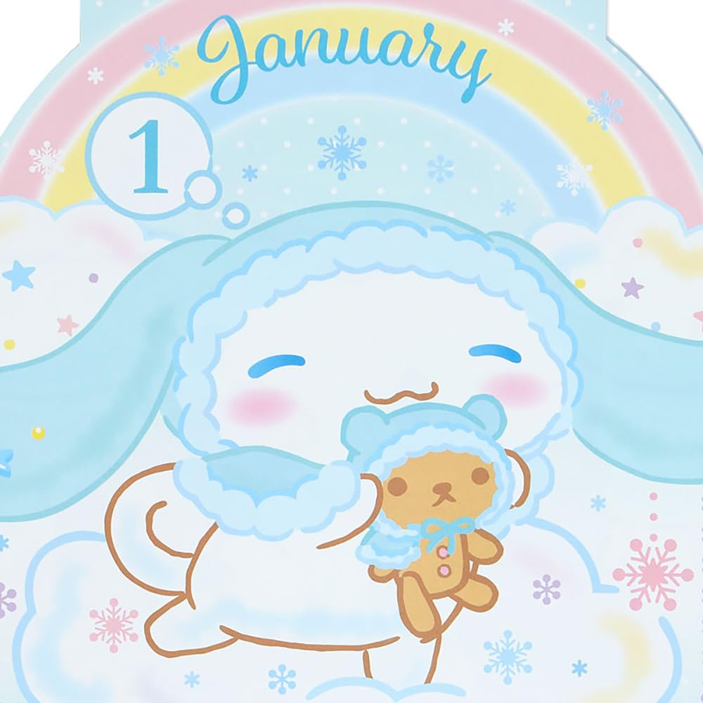 Sanrio Cinnamoroll Die-Cut Calendar 2024 Japan 702510- Japan Figure Store - #1 Bring To You The Best Japanese Goods