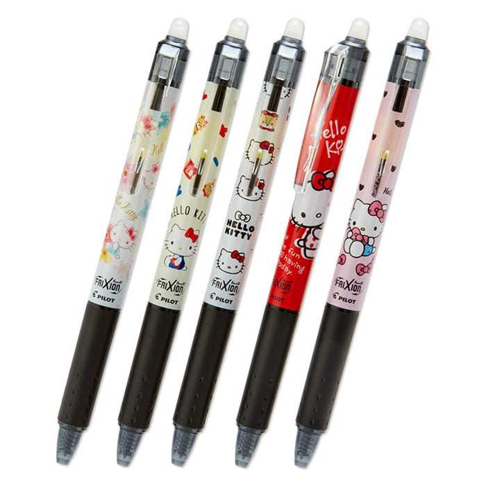 SANRIO Ballpoint Pen Frixion Set Of 5 Hello Kitty 0.5Mm- Japan Figure Store - #1 Bring To You The Best Japanese Goods