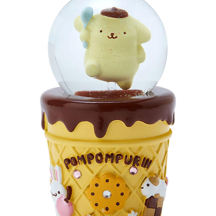 Sanrio Pompompurin Snow Globe 5.2x5.2x9cm 133582- Japan Figure Store - #1 Bring To You The Best Japanese Goods