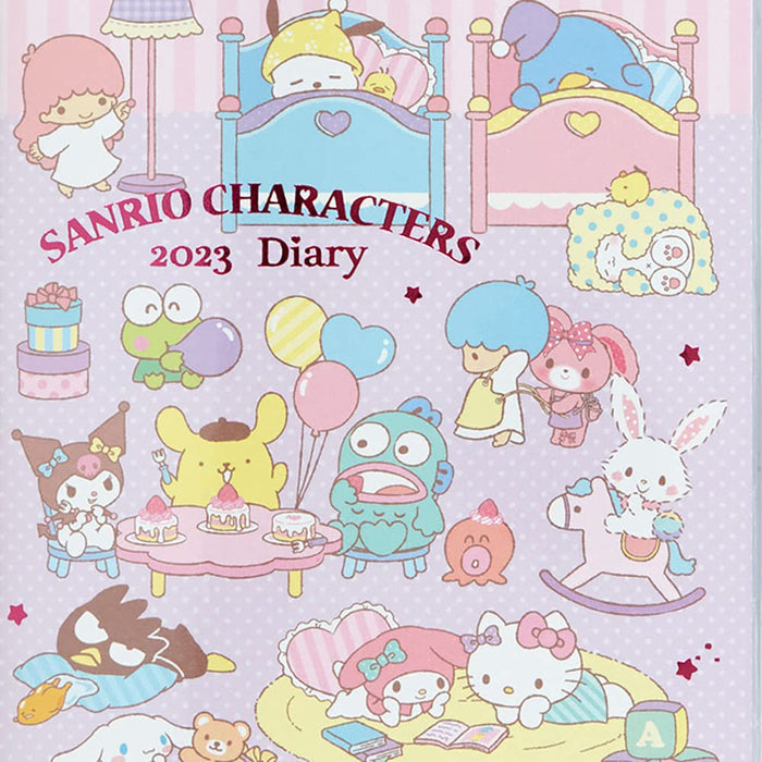 Sanrio B6 Notebook 2023 Diary Monthly Block Rokuyo Moon Age Girl Character 205915 Starts Oct 2022 Sanrio Pink- Japan Figure Store - #1 Bring To You The Best Japanese Goods