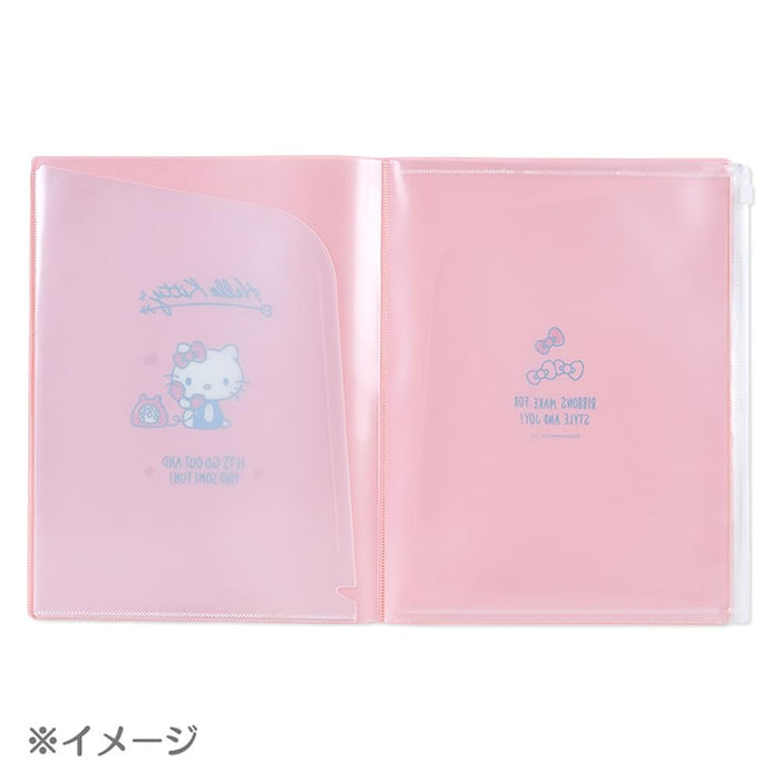 Sanrio Pochacco 6 Pocket Clear File Japan 549801 | Zippered- Japan Figure Store - #1 Bring To You The Best Japanese Goods