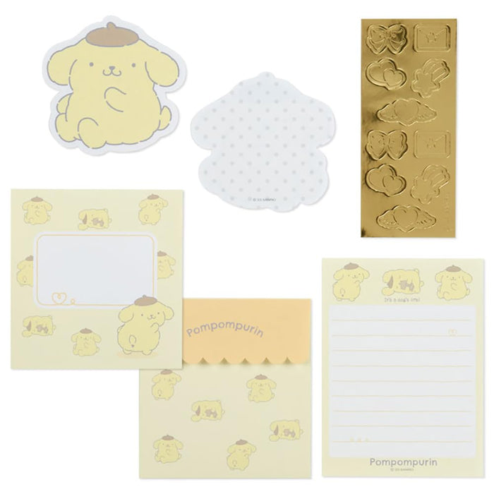 Sanrio Pompompurin Mini Letter Set 515582- Japan Figure Store - #1 Bring To You The Best Japanese Goods
