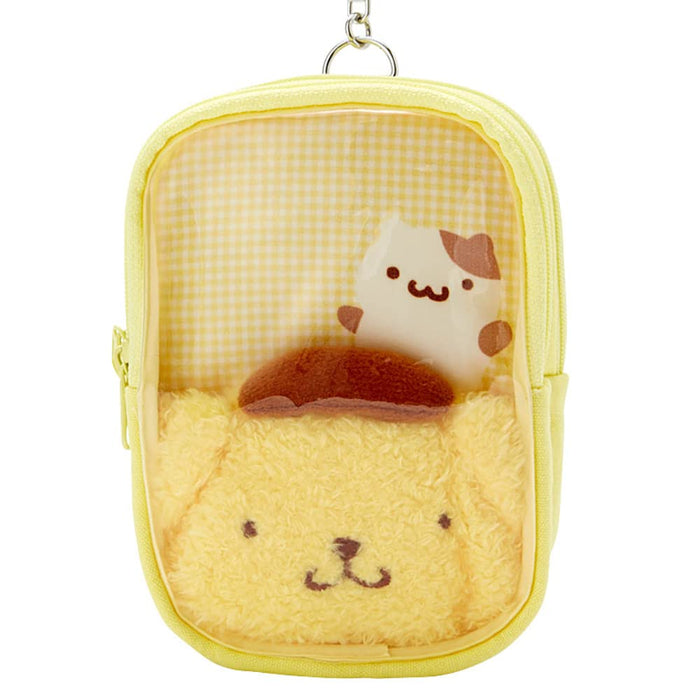 Sanrio Mini Pouch Charm Pompompurin Japanese Cosmetic Bags Pompompurin Mini Pouch- Japan Figure Store - #1 Bring To You The Best Japanese Goods