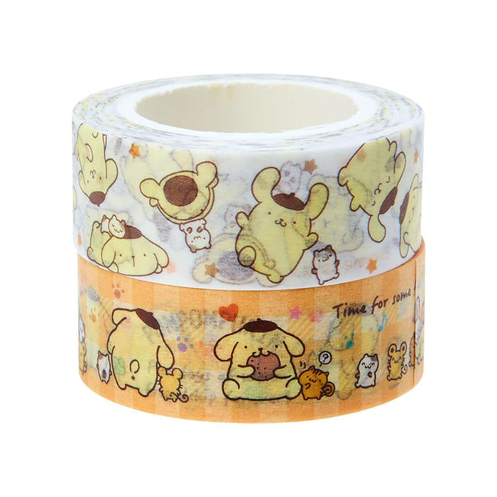 Sanrio Pompompurin Japan Paper Tape Set (2 Rolls) 550221- Japan Figure Store - #1 Bring To You The Best Japanese Goods