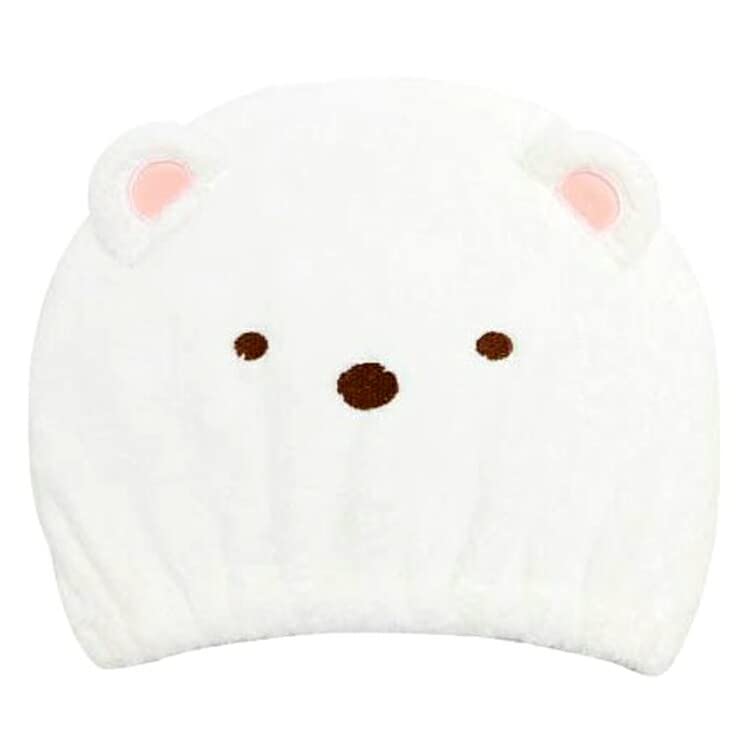Santa Sumikko Gurashi Towel Cap 3 Shirokuma Japan 322624 San-X Kids Swimming After Bath- Japan Figure Store - #1 Bring To You The Best Japanese Goods