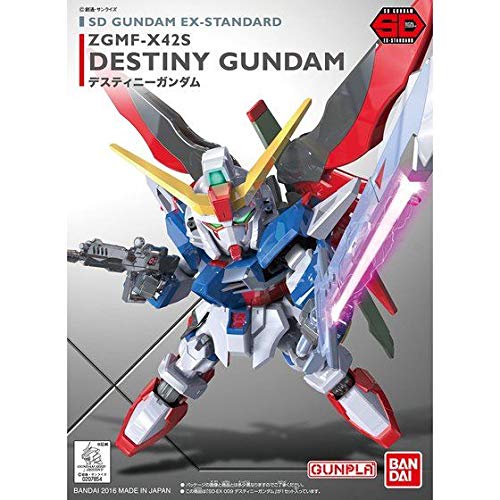 Sd Gundam Ex Standard Mobile Suit Gundam Seed Destiny Destiny Gundam Color Coded Plastic Model- Japan Figure Store - #1 Bring To You The Best Japanese Goods