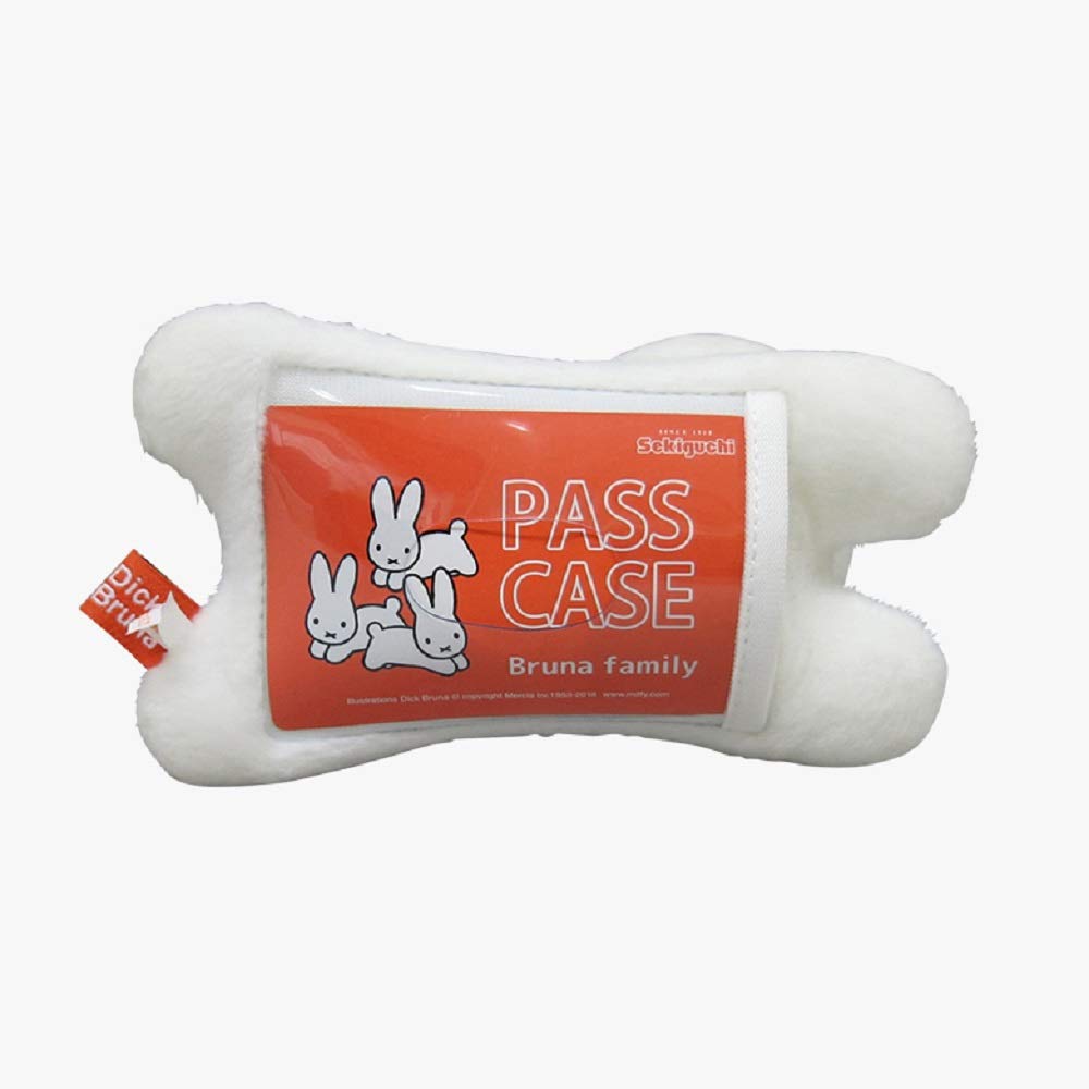 Sekiguchi Bruna Family Rabbit Pass Case Polyester Approx. 12.5cm Height- Japan Figure Store - #1 Bring To You The Best Japanese Goods