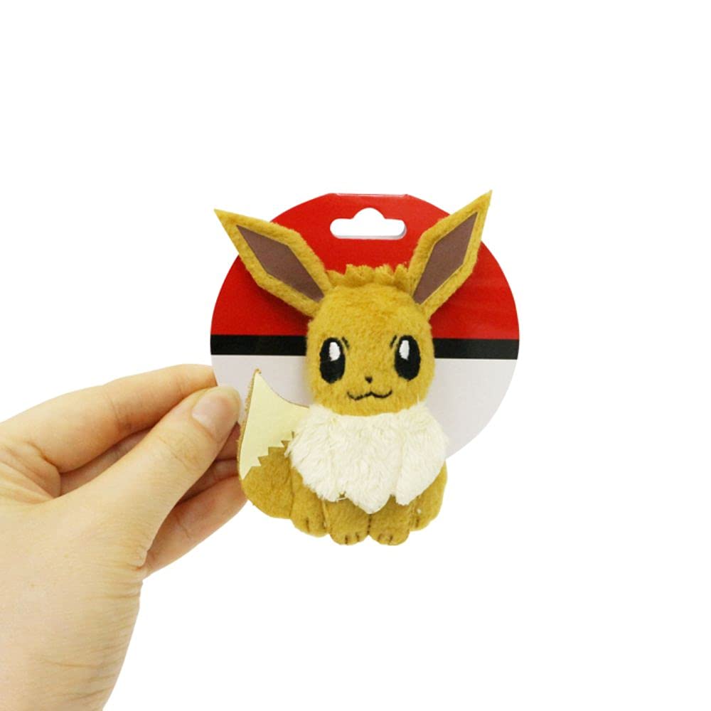 Sekiguchi Pokemon Eevee Plush Badge 671922- Japan Figure Store - #1 Bring To You The Best Japanese Goods