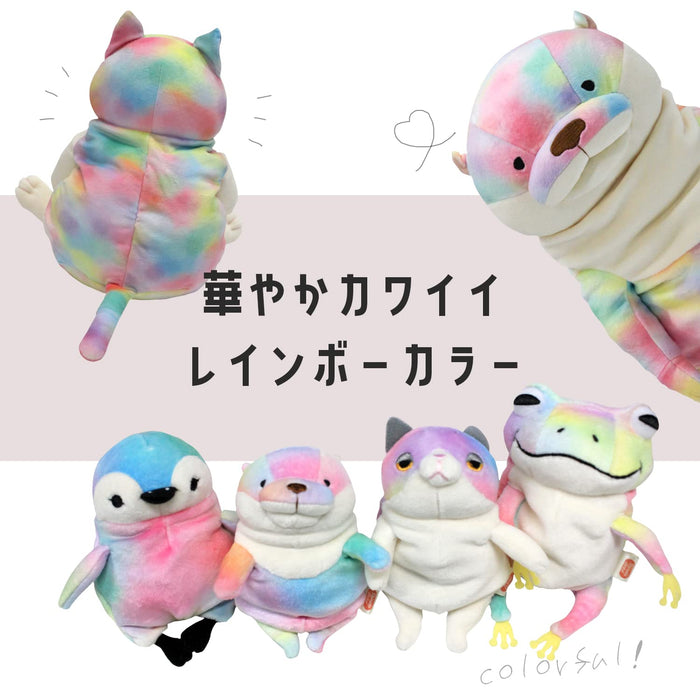 Shinada Global Mochineko Rainbow Mini 7x5x14Cm Stuffed Cat Mone-0088R- Japan Figure Store - #1 Bring To You The Best Japanese Goods