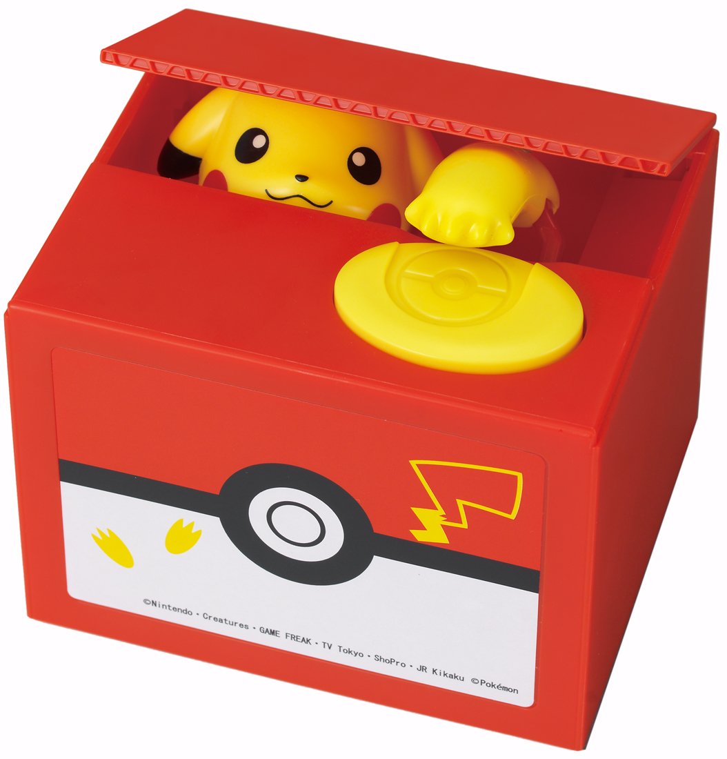 Shine Pikachu Bank Red - 80 Characters- Japan Figure Store - #1 Bring To You The Best Japanese Goods