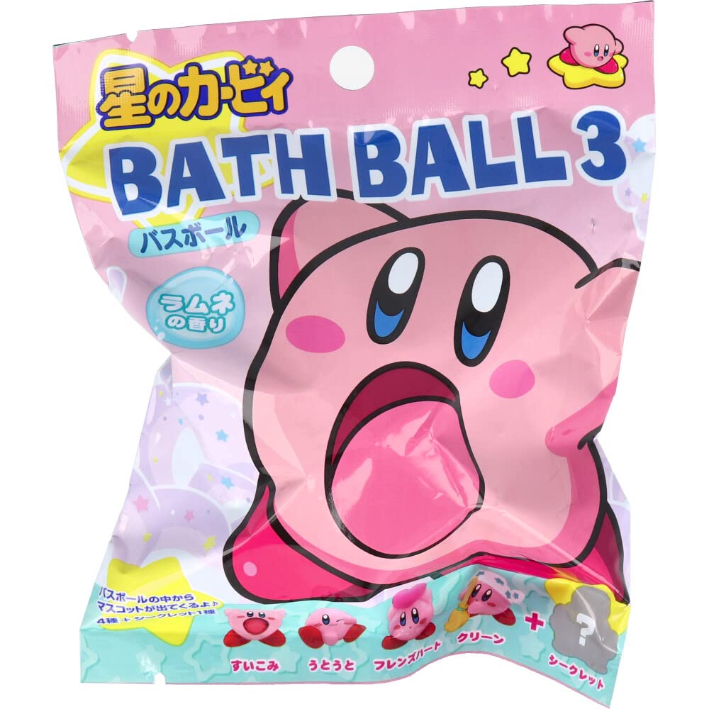 Sk Japan Kirby Bath Ball 3 Ramune 75G 1 Serving- Japan Figure Store - #1 Bring To You The Best Japanese Goods