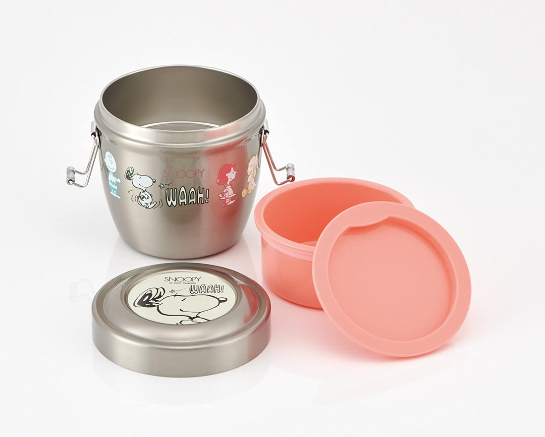 Skater Japan Insulated Bento Box Bowl Type Stainless Steel Snoopy 550Ml Stlbd6Ag-A- Japan Figure Store - #1 Bring To You The Best Japanese Goods