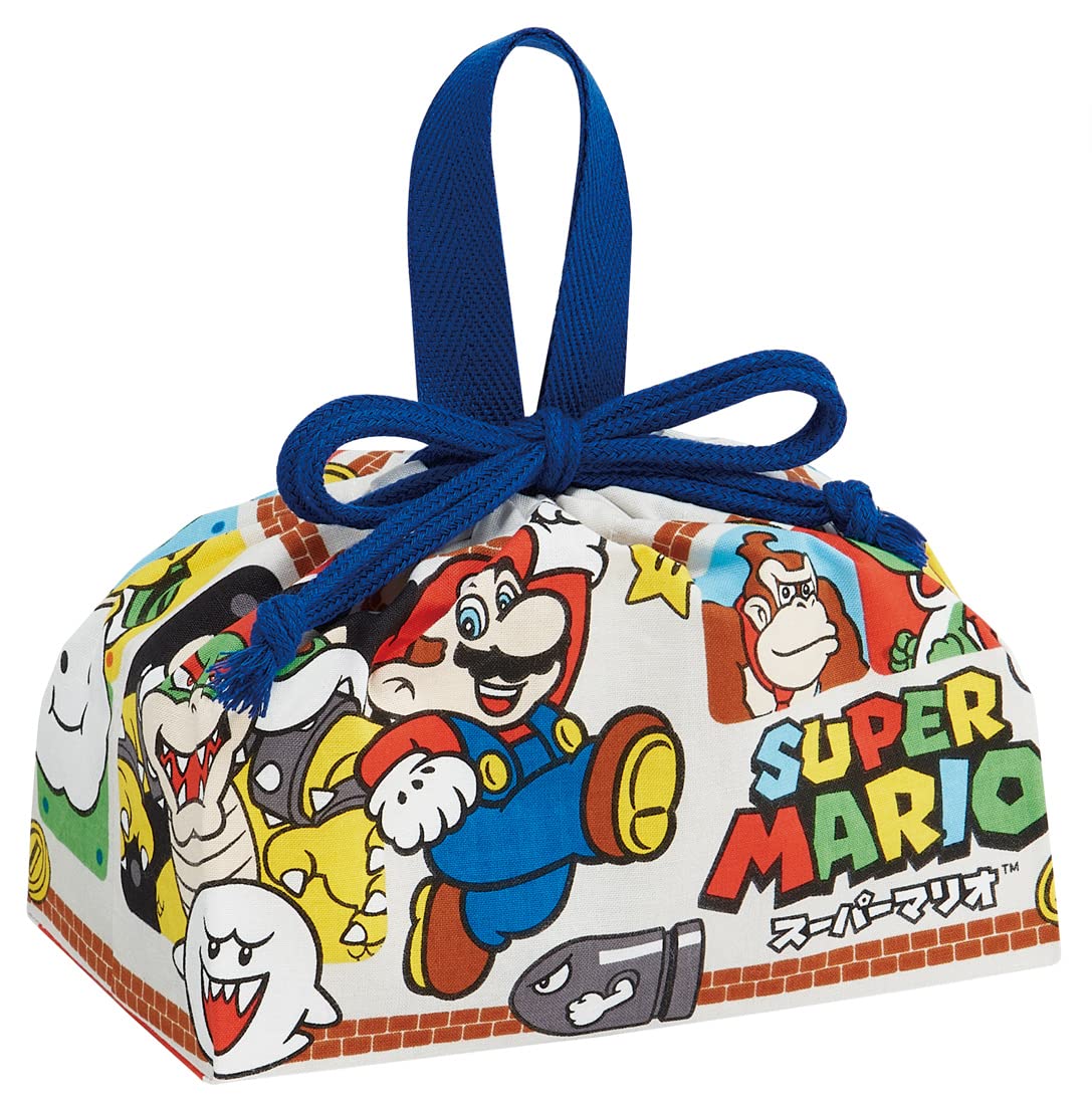 Skater Kids Lunch Bag Mario 23 Japan KB7-A- Japan Figure Store - #1 Bring To You The Best Japanese Goods