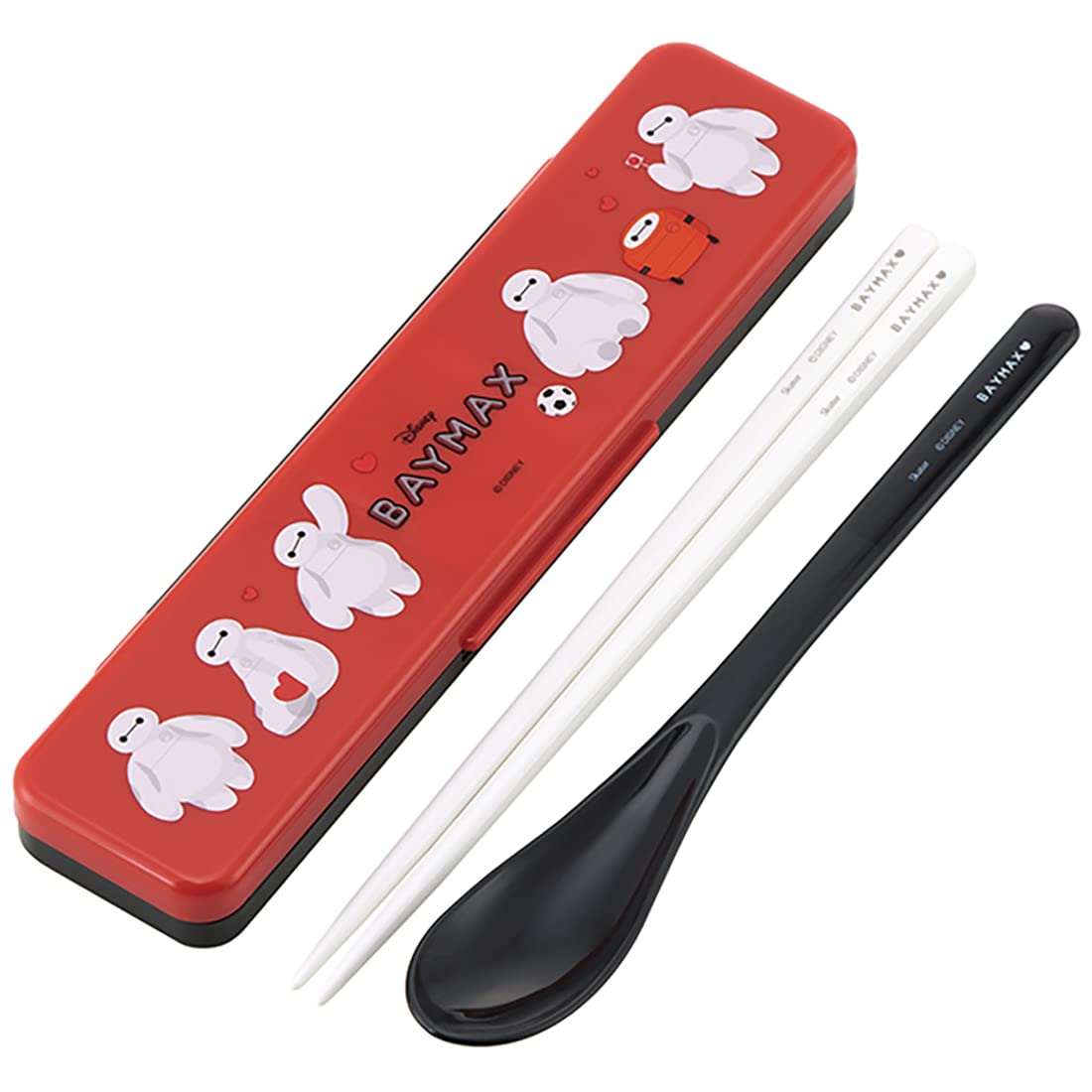 Skater Combi Set Chopsticks Spoon Set Disney Baymax Japan 18Cm CCS3SAAG-A- Japan Figure Store - #1 Bring To You The Best Japanese Goods