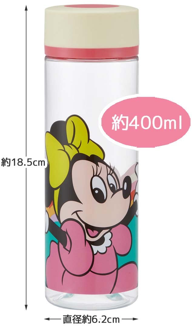 Skater 400ml Disney Retro Minnie Mouse Steel Water Bottle PDC4-A- Japan Figure Store - #1 Bring To You The Best Japanese Goods