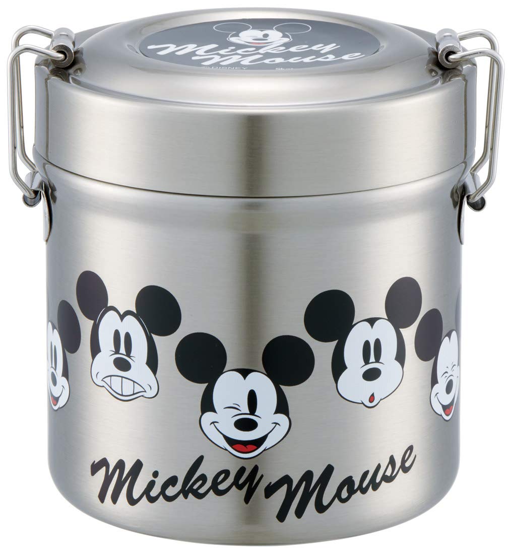 Skater Japan Thermal Insulated Bento Box 480Ml Mickey Face | Stainless Steel- Japan Figure Store - #1 Bring To You The Best Japanese Goods