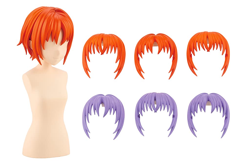 Kotobukiya 1/10 Sousai Shojo Teien After School Short Wig Type A Orange & Purple Pvc Figures- Japan Figure Store - #1 Bring To You The Best Japanese Goods