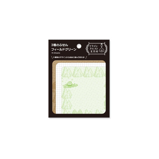 Square Enix Dragon Quest Sticky Notes 3 Types Field Green Stationery Set- Japan Figure Store - #1 Bring To You The Best Japanese Goods