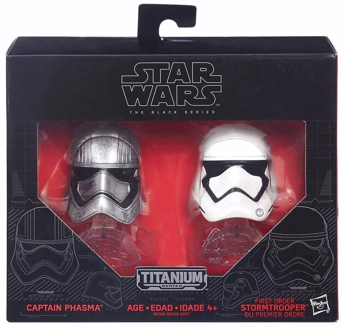 Star Wars Black Series Titanium Captain Phasma & Stormtrooper Helmet Takara Tomy- Japan Figure Store - #1 Bring To You The Best Japanese Goods