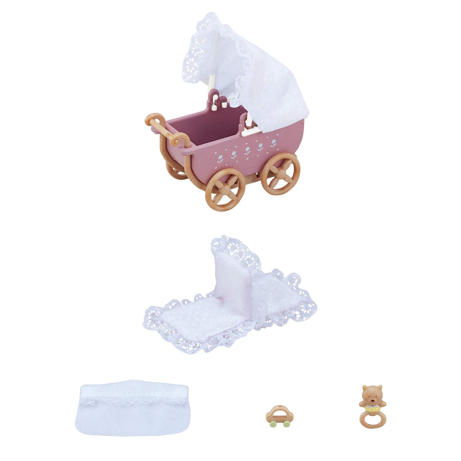 Epoch Sylvanian Families Baby Car Set St Mark Certified Dollhouse Toy for Ages 3+- Japan Figure Store - #1 Bring To You The Best Japanese Goods