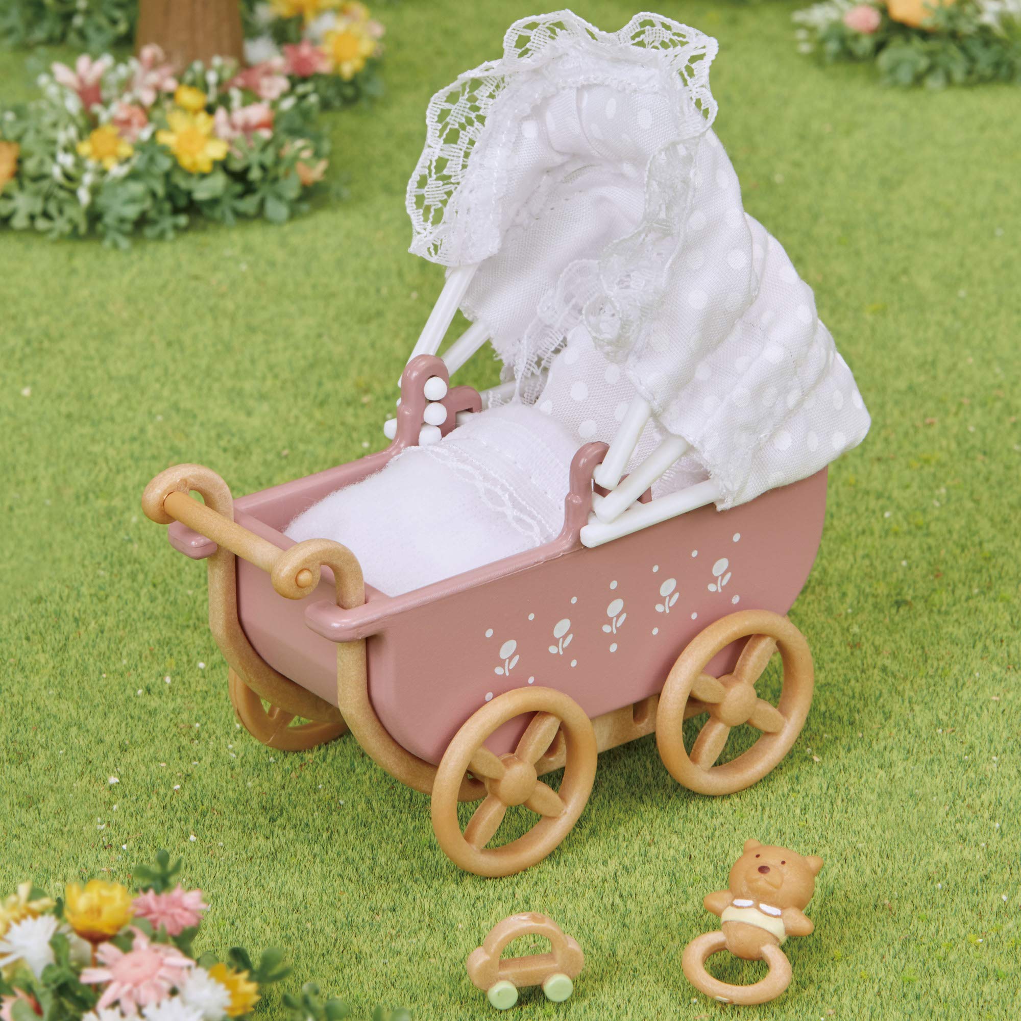 Epoch Sylvanian Families Baby Car Set St Mark Certified Dollhouse Toy for Ages 3+- Japan Figure Store - #1 Bring To You The Best Japanese Goods