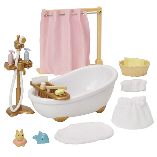 Epoch Sylvanian Families Bathroom Set Certified Car-605 Dollhouse Toy for Ages 3+- Japan Figure Store - #1 Bring To You The Best Japanese Goods