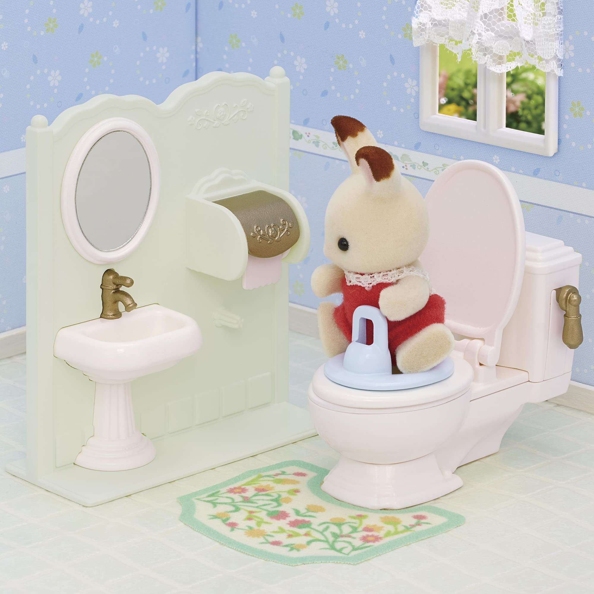 Epoch Sylvanian Families Toilet Set Car-629 St Mark Certified Age 3+ Dollhouse Toy- Japan Figure Store - #1 Bring To You The Best Japanese Goods