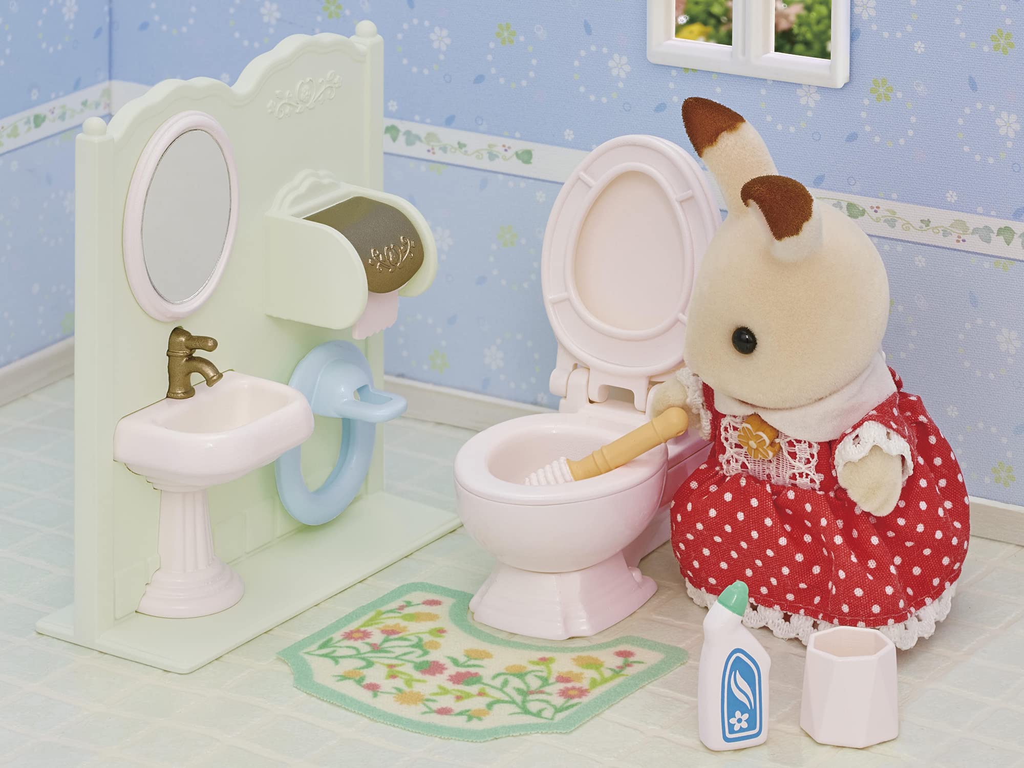 Epoch Sylvanian Families Toilet Set Car-629 St Mark Certified Age 3+ Dollhouse Toy- Japan Figure Store - #1 Bring To You The Best Japanese Goods