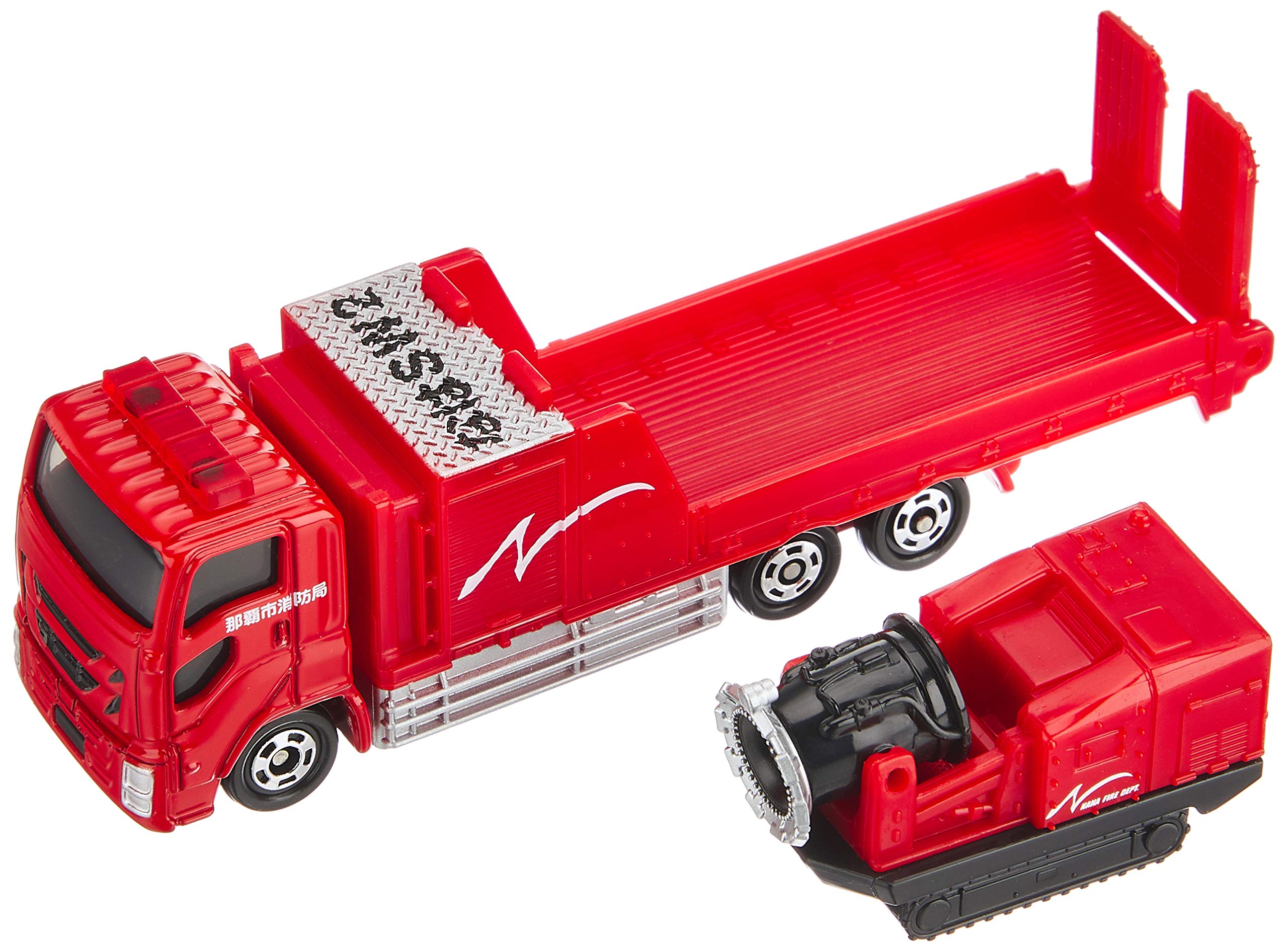 Takara Tomy Tomica Long 128 Naha City Fire Dept Hyper Mist Blower Vehicle 981787 1/90 Scale Model- Japan Figure Store - #1 Bring To You The Best Japanese Goods