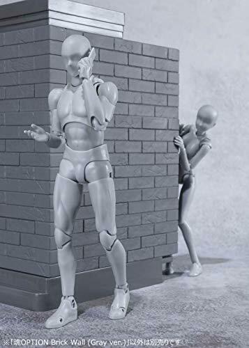 Tamashii Option Brick Wall Gray Ver. Action Figure Accessories Bandai- Japan Figure Store - #1 Bring To You The Best Japanese Goods