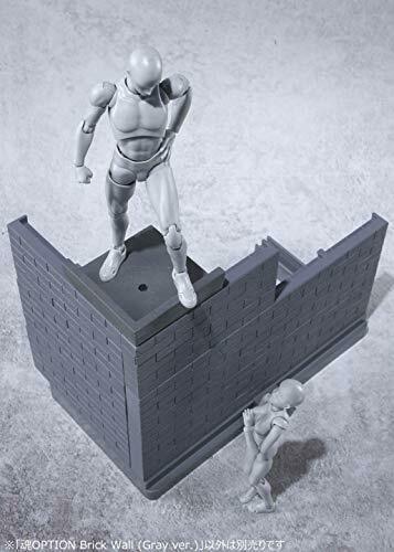 Tamashii Option Brick Wall Gray Ver. Action Figure Accessories Bandai- Japan Figure Store - #1 Bring To You The Best Japanese Goods