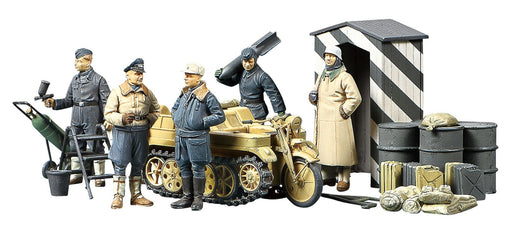 TAMIYA 32412 German Luftwaffe Crew Winter W/ Kettenkraftrad 1/48 Scale Kit- Japan Figure Store - #1 Bring To You The Best Japanese Goods